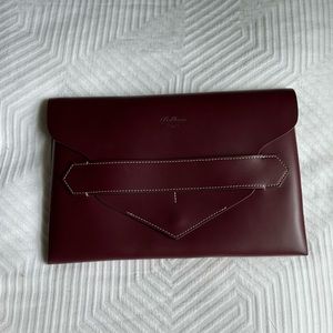Boldrini Selleria Leather Envelope Clutch